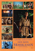 Den siste mohikanen 1992 poster Daniel Day-Lewis Madeleine Stowe Russell Means Michael Mann