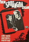 Den sprängda ligan 1950 poster June Havoc John Russell