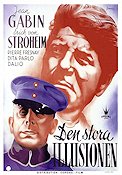 Den stora illusionen 1937 poster Jean Gabin Erich von Stroheim Dita Parlo Jean Renoir Eric Rohman art