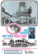 Den stora kapplöpningen 1965 poster Tony Curtis Natalie Wood Jack Lemmon Peter Falk Blake Edwards Bilar och racing