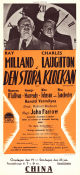 Den stora klockan 1948 poster Ray Milland Maureen O´Sullivan Charles Laughton John Farrow Film Noir
