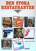 Den stora restauranten 1966 poster Louis de Funes Bernard Blier Maria-Rosa Rodriguez Jacques Besnard