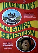 Den stora semestern 1967 poster Louis de Funes Ferdy Mayne Martine Kelly Jean Girault Resor