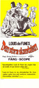 Den stora skandalen 1970 poster Louis de Funes Serge Korber