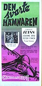 Den svarta hämnaren 1955 poster Errol Flynn Svärd och sandal