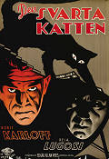 Den svarta katten 1934 poster Boris Karloff Bela Lugosi Edgar G Ulmer