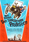 Den tankspridde professorn 1961 poster Fred MacMurray Nancy Olson Keenan Wynn Robert Stevenson Bilar och racing