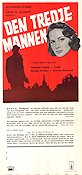Den tredje mannen 1949 poster Orson Welles Trevor Howard Joseph Cotten Alida Valli Carol Reed Film Noir