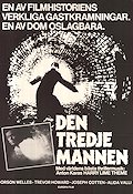 Den tredje mannen 1949 poster Orson Welles Trevor Howard Joseph Cotten Carol Reed Musik: Anton Karas