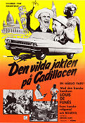 Den vilda jakten på Cadillacen 1965 poster Louis de Funes Bourvil Venantino Venantini Gérard Oury Bilar och racing