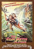 Den vilda jakten på stenen 1984 poster Michael Douglas Kathleen Turner Danny DeVito Robert Zemeckis