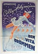 Den vita drömmen 1944 poster Ally Holzmann Vintersport