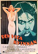 Den vita kvinnan 1934 poster Charles Laughton Carole Lombard