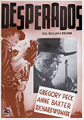Desperados 1948 poster Gregory Peck Anne Baxter Richard Widmark William A Wellman