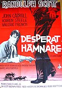 Desperat hämnare 1958 poster Randolph Scott