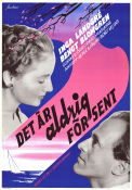 Det är aldrig för sent 1956 poster Inga Landgré Bengt Blomgren Marianne Aminoff Renée Björling Barbro Boman