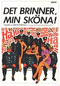 Det brinner min sköna 1967 poster Jan Vostrcil Josef Sebanek Milos Forman Filmen från: Czechoslovakia Brand Konstaffischer