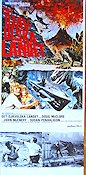 Det djävulska landet 1974 poster Doug McClure John McEnery Susan Penhaligon Kevin Connor Dinosaurier och drakar