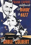 Det hände en natt 1934 poster Clark Gable Claudette Colbert Frank Capra