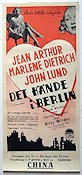 Det hände i Berlin 1948 poster Jean Arthur Marlene Dietrich John Lund Billy Wilder