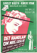 Det handlar om Mrs Leslie 1954 poster Shirley Booth Robert Ryan Daniel Mann