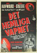 Det hemliga vapnet 1949 poster Louis Hayward Film Noir