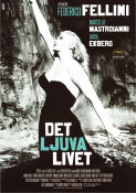 Det ljuva livet 1960 poster Anita Ekberg Marcello Mastroianni Anouk Aimée Federico Fellini