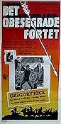 Det obesegrade fortet 1952 poster Gregory Peck