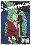 Det regnar på vår kärlek 1946 poster Barbro Kollberg Birger Malmsten Ingmar Bergman Affischkonstnär: Gösta Åberg