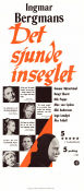 Det sjunde inseglet 1957 poster Max von Sydow Gunnar Björnstrand Nils Poppe Bengt Ekerot Bibi Andersson Inga Gill Gunnel Lindblom Ingmar Bergman