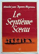Det sjunde inseglet 1957 poster Max von Sydow Gunnar Björnstrand Nils Poppe Bengt Ekerot Bibi Andersson Inga Gill Gunnel Lindblom Ingmar Bergman