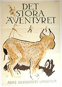 Det stora äventyret 1953 poster Anders Nohrborg Kjell Sucksdorff Arne Sucksdorff Dokumentärer Katter