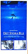 Det stora blå 1988 poster Rosanna Arquette Jean Reno Luc Besson Fiskar och hajar Dykning