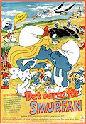 Det våras för Smurfan 1983 poster Smurferna Smurfs Ray Patterson Filmbolag: Hanna-Barbera Animerat