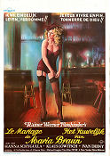 Die Ehe der Maria Braun 1979 poster Hanna Schygulla Rainer Werner Fassbinder Damer