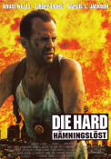 Die Hard hämningslöst 1995 poster Bruce Willis Jeremy Irons Samuel L Jackson John McTiernan