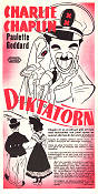 Diktatorn 1940 poster Paulette Goddard Jack Oakie Charlie Chaplin Hitta mer: Nazi