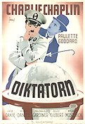 Diktatorn 1940 poster Paulette Goddard Jack Oakie Charlie Chaplin Hitta mer: Nazi