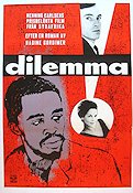 Dilemma 1962 poster Henning Carlsen Text: Nadine Gordimer Konstaffischer Danmark