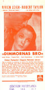 Dimmornas Bro 1940 poster Vivien Leigh Robert Taylor Lucile Watson Mervyn LeRoy Broar Romantik