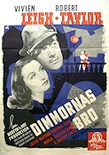 Dimmornas Bro 1940 poster Vivien Leigh Robert Taylor Lucile Watson Mervyn LeRoy Broar Romantik