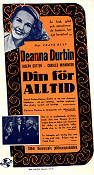 Din för alltid 1943 poster Deanna Durbin Joseph Cotten Frank Ryan