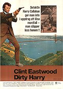 Dirty Harry 1971 poster Clint Eastwood Andrew Robinson Harry Guardino Don Siegel Vapen Poliser