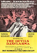 Djävlarna 1971 poster Vanessa Redgrave Oliver Reed Dudley Sutton Ken Russell
