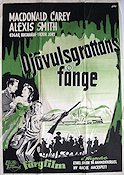 Djävulsgrottans fånge 1952 poster Macdonald Carey Berg