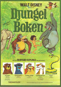 Djungelboken 1967 poster Baloo