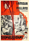Djungelflickans sång 1938 poster Dorothy Lamour Ray Milland