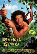 DjungelGeorge 1997 poster Brendan Fraser Leslie Mann Thomas Haden Church Sam Weisman