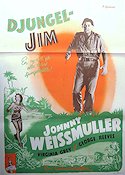 Djungel-Jim 1948 poster Johnny Weissmuller Virginia Grey George Reeves William Berke Äventyr matinée Från serier