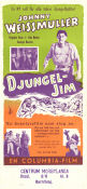 Djungel-Jim 1949 poster Johnny Weissmuller Virginia Grey Äventyr matinée Från serier